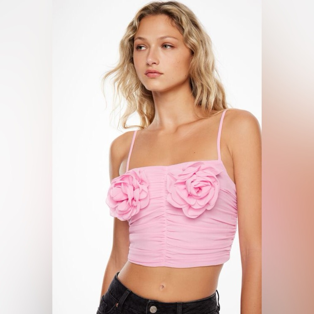 Dynamite Light Pink Ruched Camisole